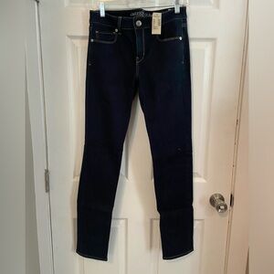 American Eagle size 8 straight dark wash jeans